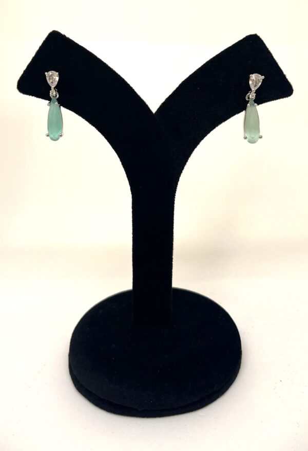 TB Sea green Ocean Drop cut with American Zircon Set - Image 4