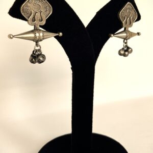 TB antique five paise coin design silver replica elegent and stylish earring