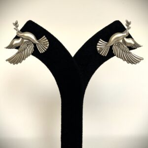 TB antique Love birds design silver replica elegant and stylish earring