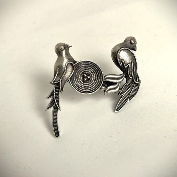 TB antique silver replica elegant and stylish twin bird ring (love birds) - Image 5