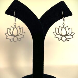 TB simple, elegent and stylish lotus shaped silver replica earring