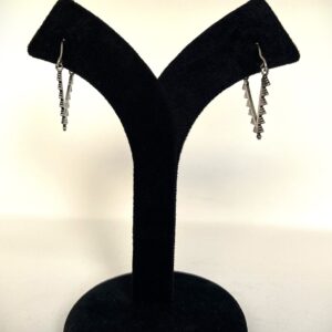 TB simple, elegent and stylish V shaped silver replica earring
