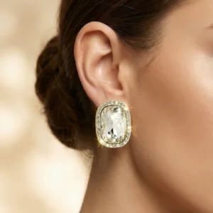 Traditional Gold Temple Necklace Set with Earrings – Antique Finish