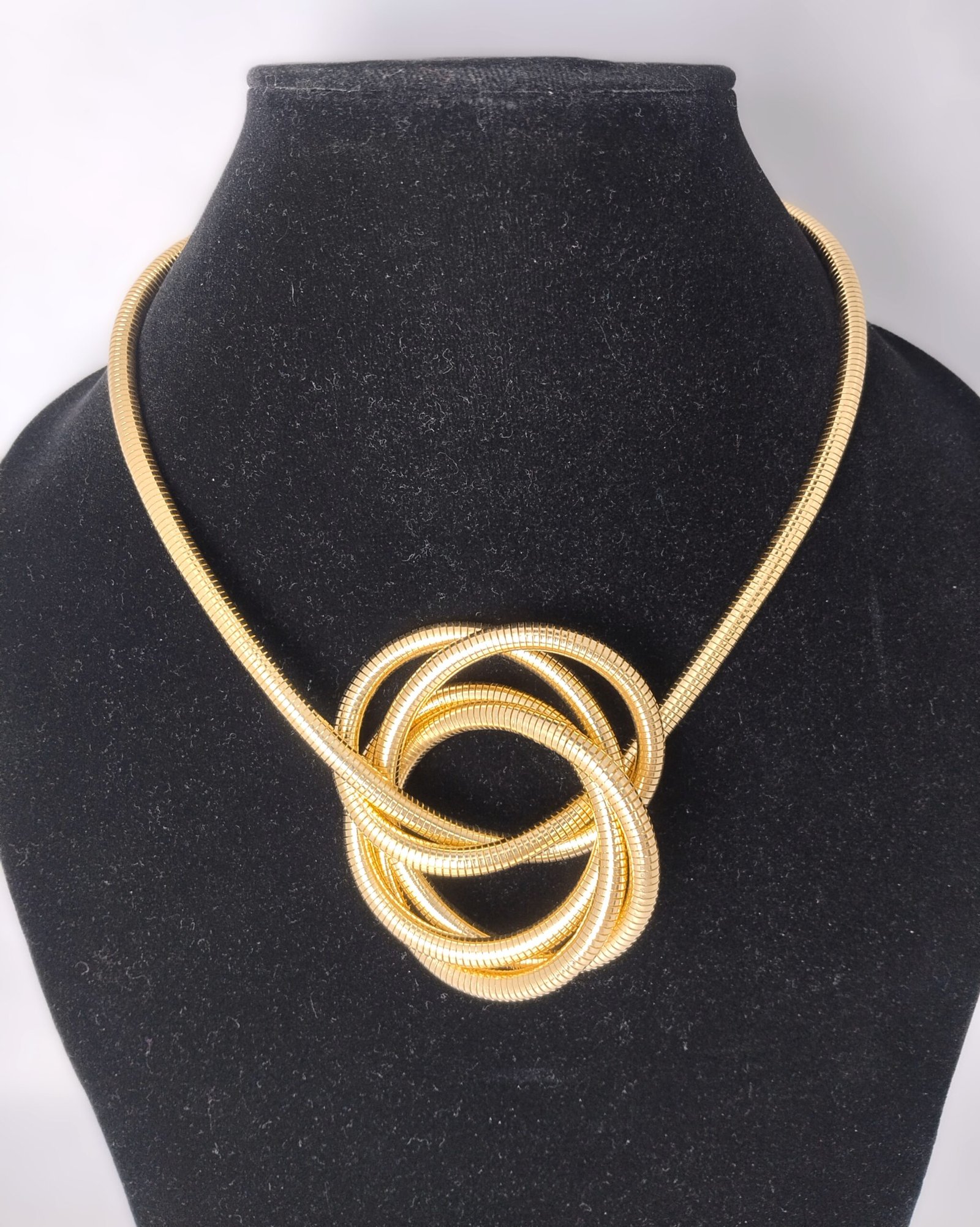 Bold Sculptural Infinity Knot Choker - Image 2