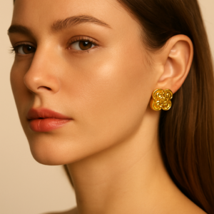 Gold Plated Bold Chunky Hoop Earrings
