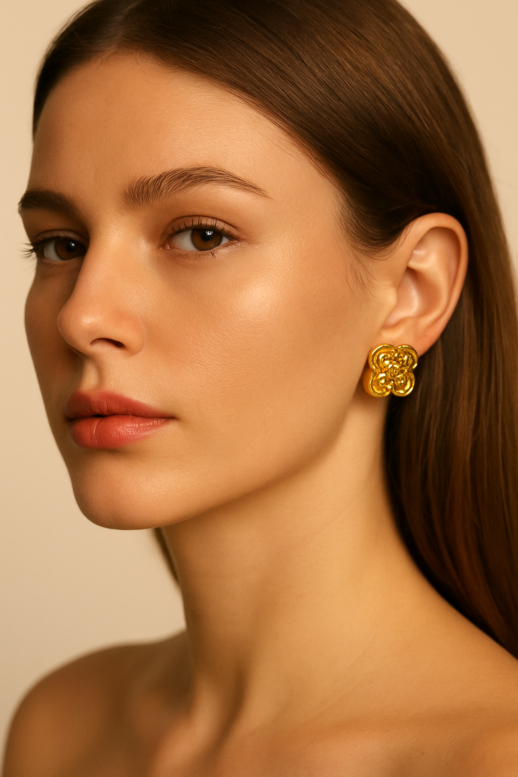 Gold Plated Bold Chunky Hoop Earrings