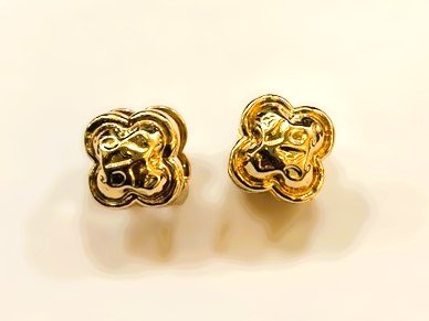 Gold Plated Bold Chunky Hoop Earrings - Image 3