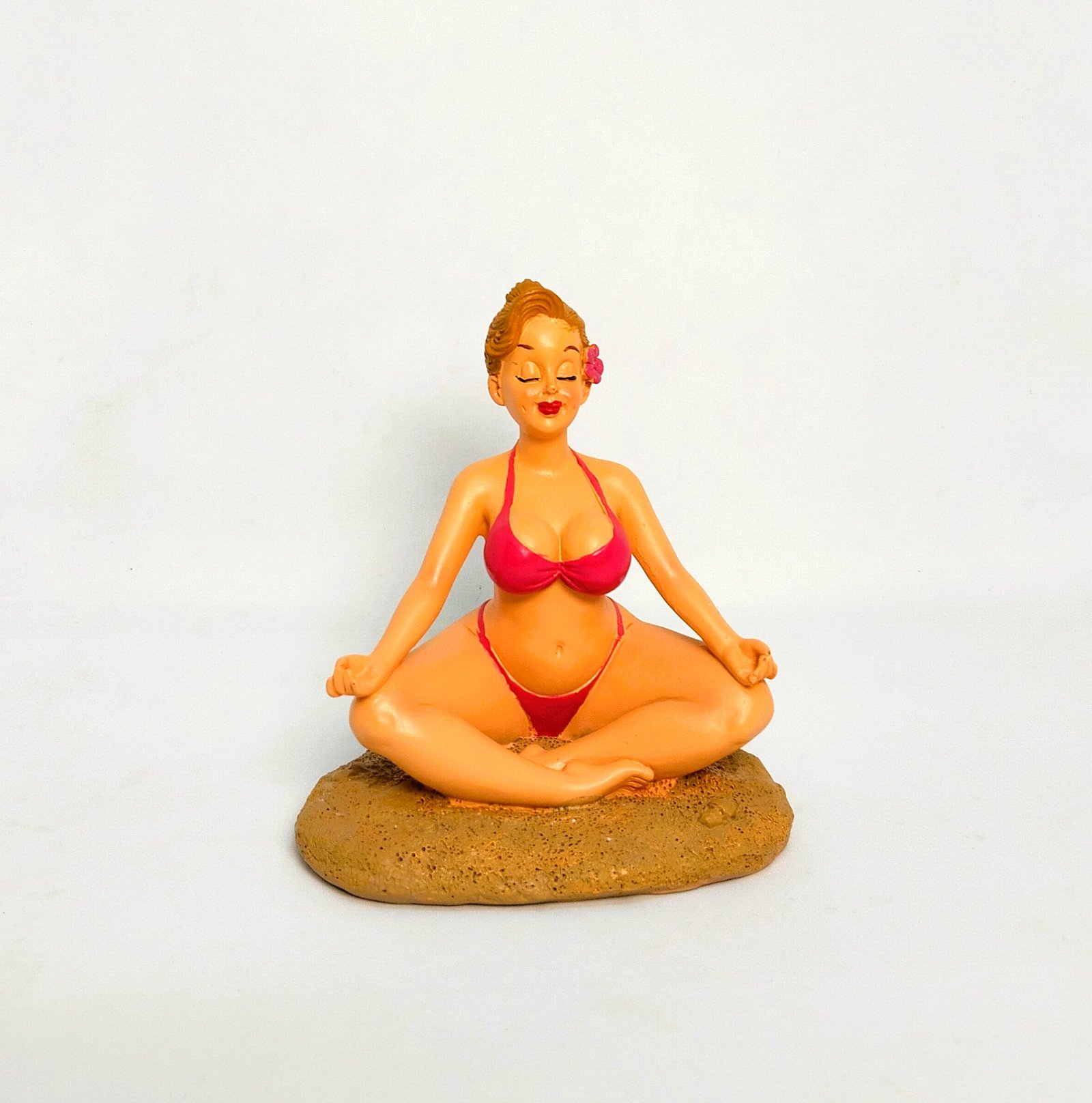 “Dimple Girl” Yoga Figurine – 11 cm Relaxing Meditation Statue for Home Décor & Gifting