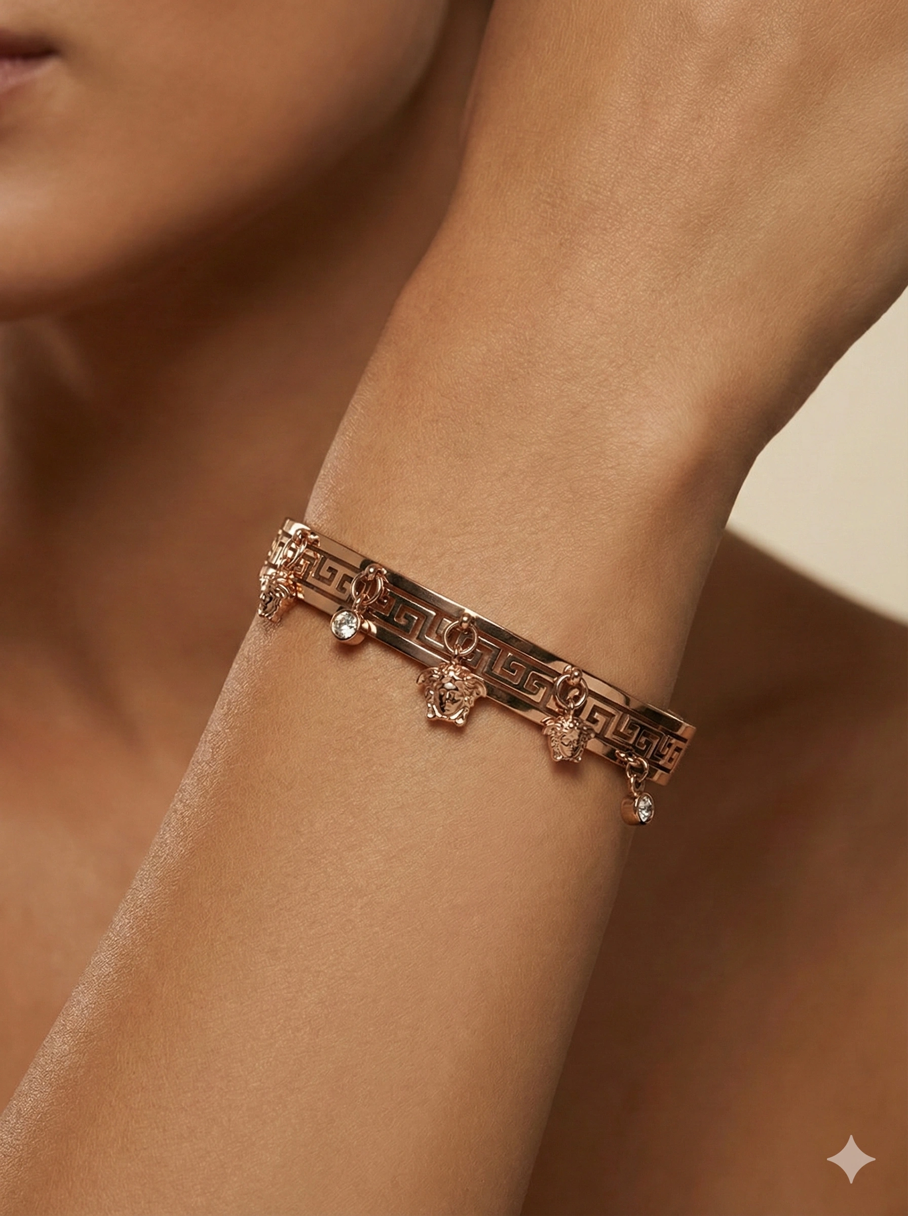 Rose Gold Charm Bracelet – Subtle Sparkle, Timeless Style