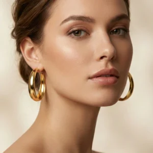 Classic Gold Hoop Earrings – Timeless Shine, Effortless Style