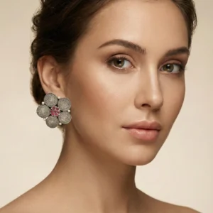 Silver Replica Queen Coin Earrings – A Regal Statement of Heritage