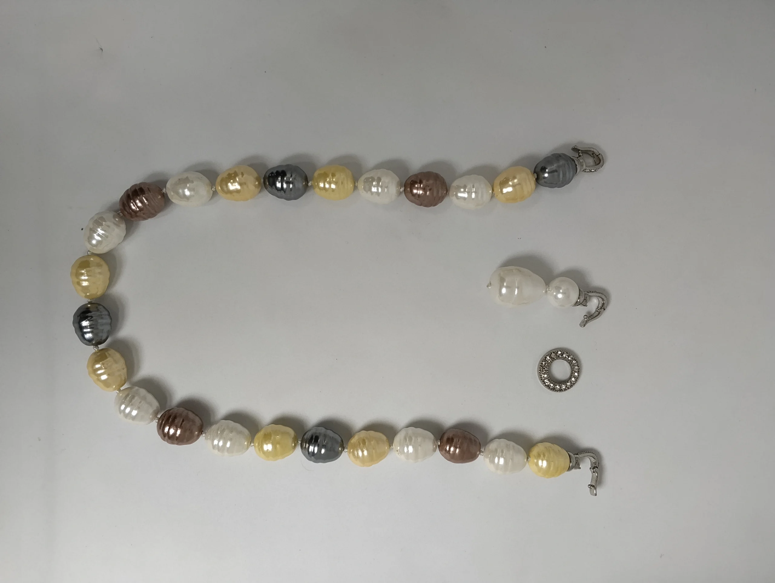 Multicolour Freshwater Pearl Necklace – Natural Baroque Pearl Drop Necklace | Elegant Layering Necklace - Image 3