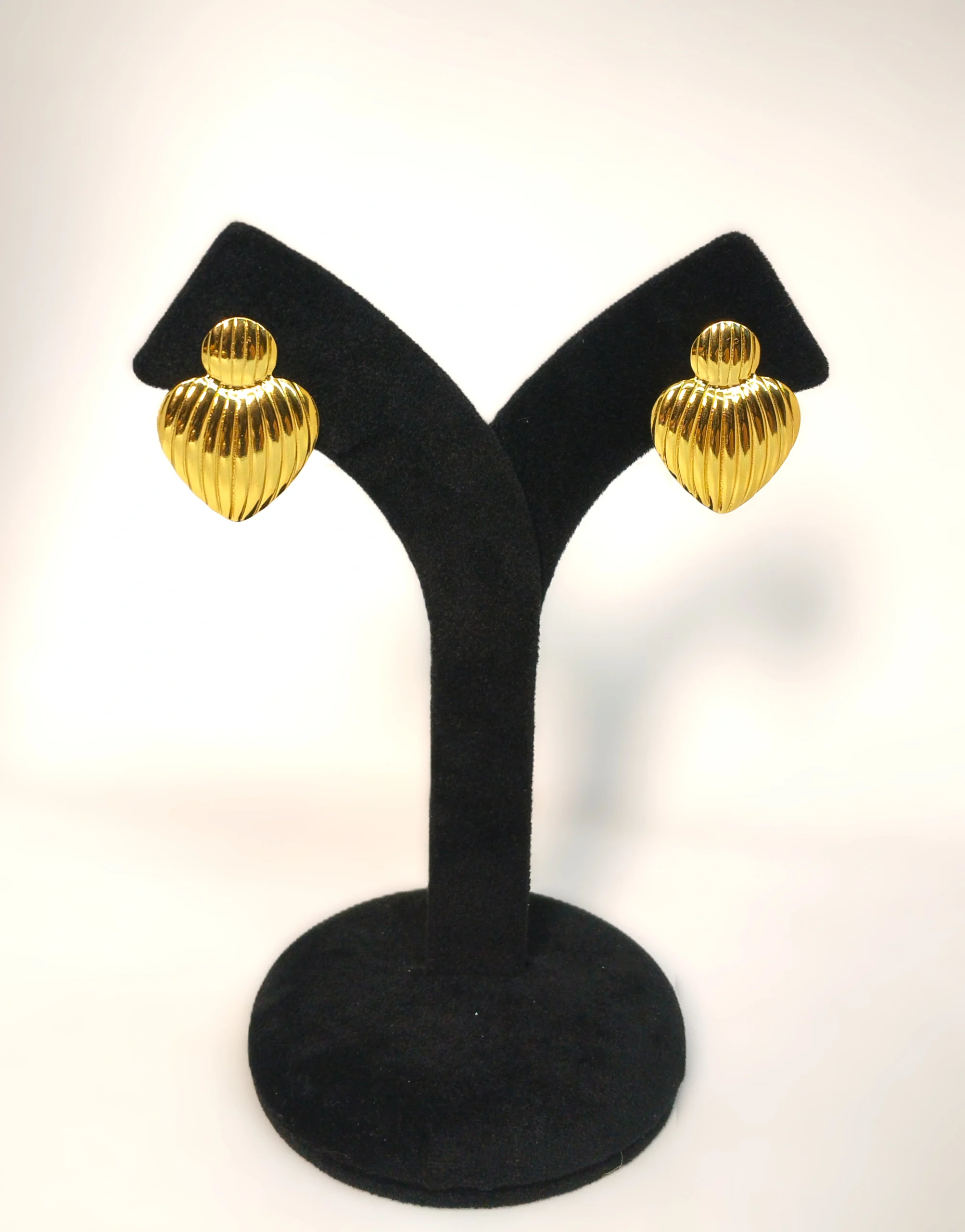 Golden Heart Studs - Image 4